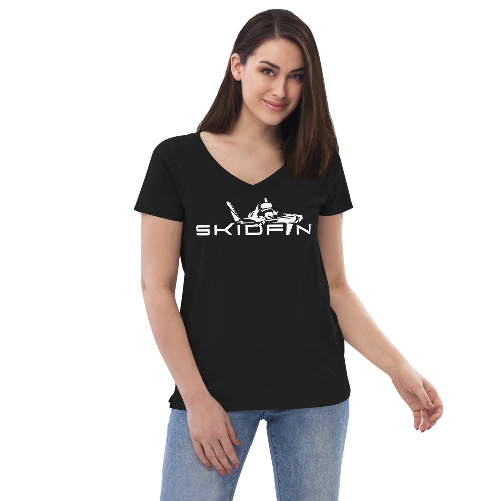 SKOL Sister Black V-neck T-shirt